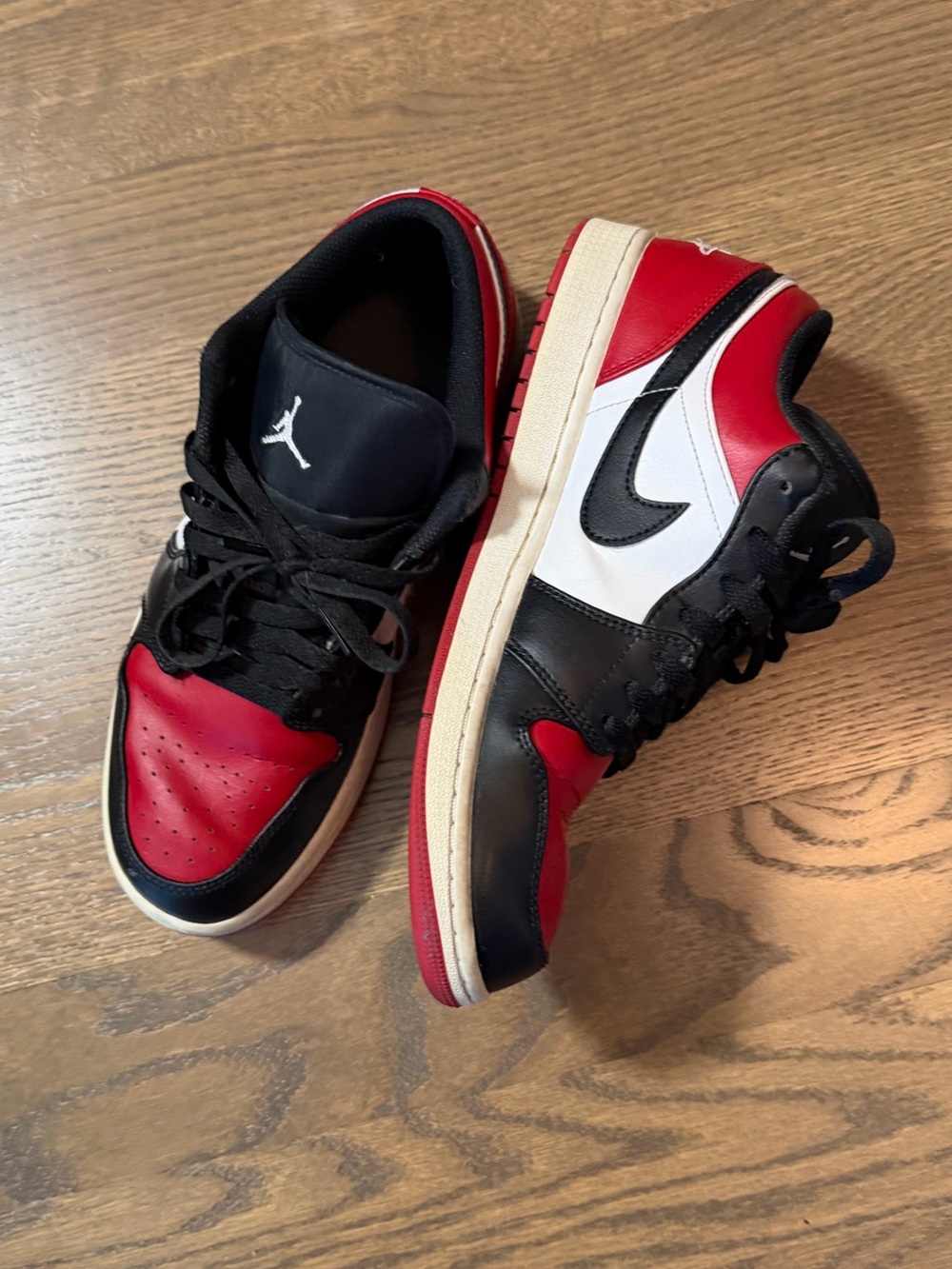 Jordan Low Top Sneakers - Black, Red, White
